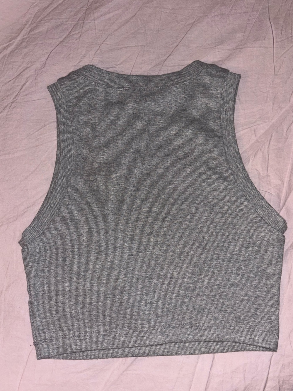 Forever 21 Gray Ribbed Cropped Tank - Picture 2 of 3
